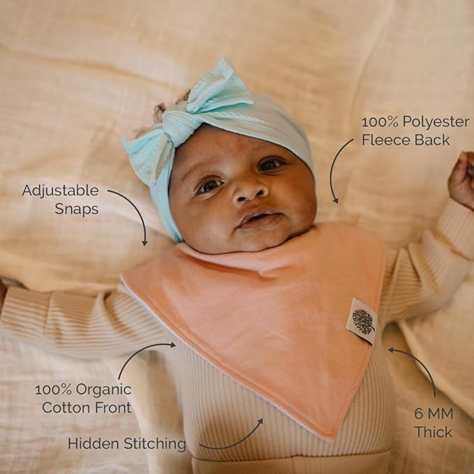 Parker Baby Bandana Drool Bibs for Boys, Girls & Unisex - Soft & Stylish Teething Bibs for Babies