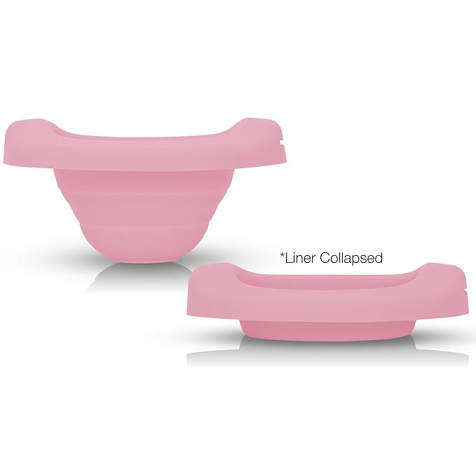 Kalencom Potette Plus Reusable Collapsible Travel Potty Liner for Home Use (Pink)