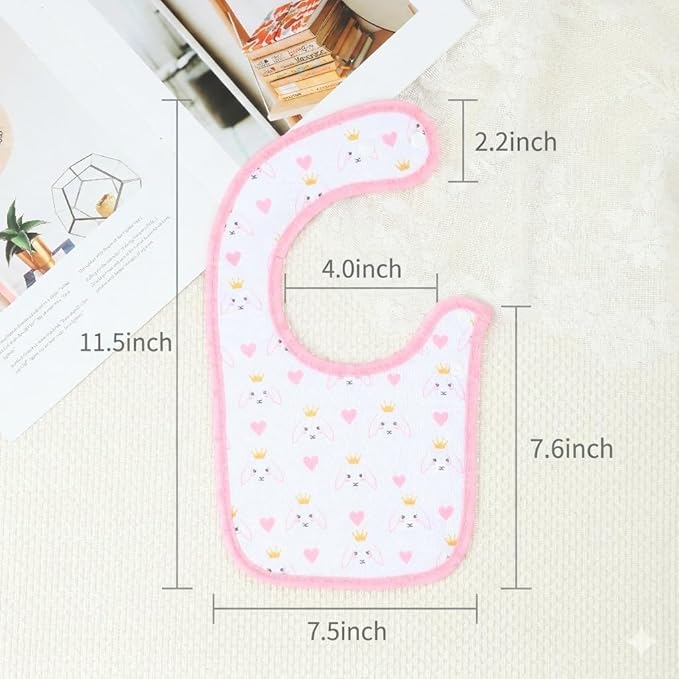 Baby Bibs Soft and Absorbent Organic Cotton Bandana Drool Bibs Set for Boys Girls Newborn 0-36 Months