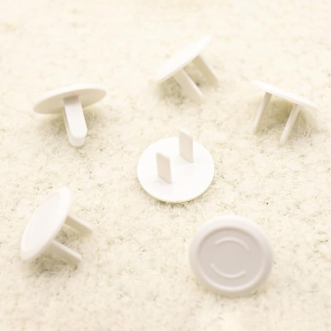 12Pcs Transparent Clear Plastic Outlet Covers, Shock Prevention Child Safe Easy Install Electrical Protector Safety Improved Baby Outlet Plug Covers,Safet