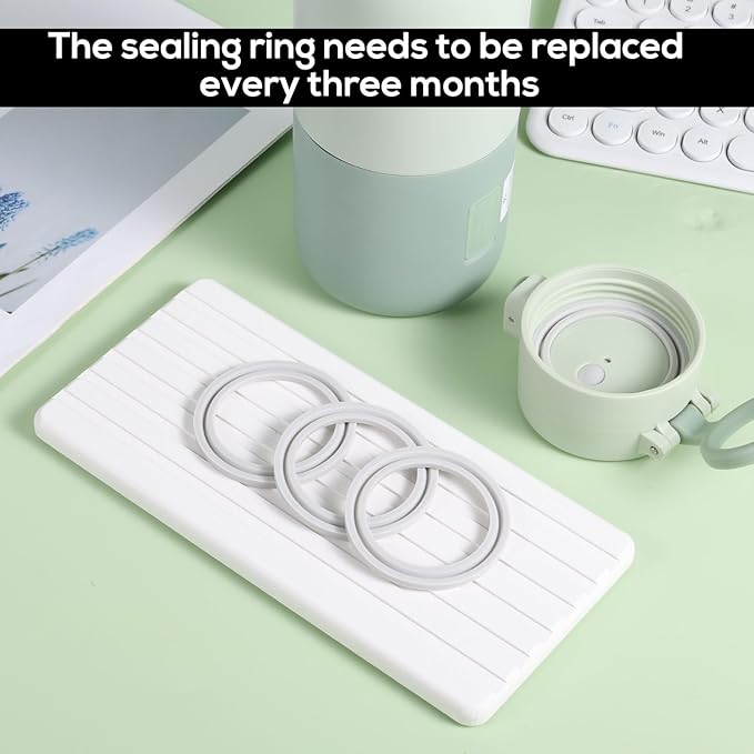 4pcs Seal Rings for BOLOLO Portable Bottle Warmer, Premium Silicone Lid Ring BPA Free Replacement Parts Accessories Gasket Sealing O Rings Compatible with BOLOLO