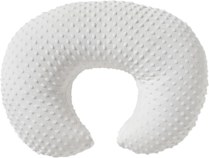 Nursing Pillow for Breastfeeding and Bottle Feeding More Support for Mom and Baby,Soft Newborn Nursing Baby Pillow， Machine Washable (White)