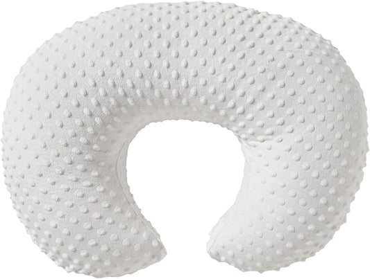 Nursing Pillow for Breastfeeding and Bottle Feeding More Support for Mom and Baby,Soft Newborn Nursing Baby Pillow， Machine Washable (White)