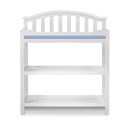 Sorelle Furniture Berkley Baby Dresser – Dresser for Nursery, Kids Bedroom Furniture, Dresser Drawers, Nightstand for Child’s Room with Drawers, Nursery Furniture for Infant -White