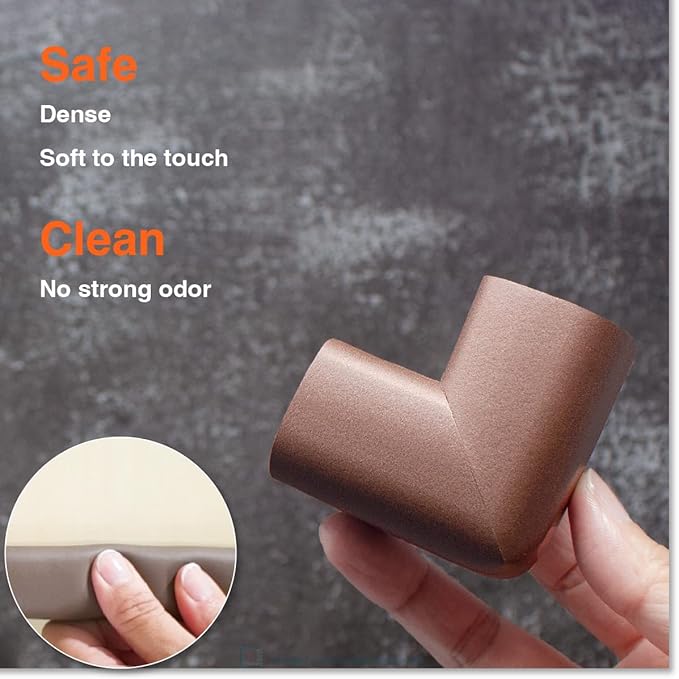 30ft Edge 8 Corners - Bundle & Save - RovingCove HeftyFit Edge Corner Guards, Coffee Brown