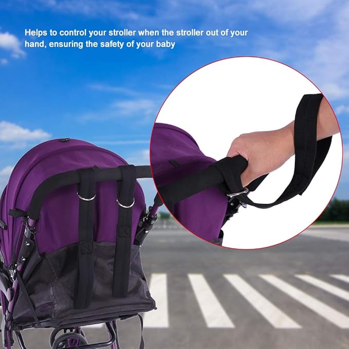 Naroote Stroller Handle for Toddler, Adjustable Baby Stroller Safety Wrist Strap Baby Stroller Straps Child Wrist Leash for Stroller and Wheelchair Security