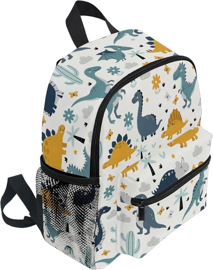 Toddlers Backpack Dinosaurs Tropical Plants Kids Bookbag for Boys Girls 3-7 Years Children Preschool Kindergarten Hiking Cute Mini Bags Elementary School Daypack