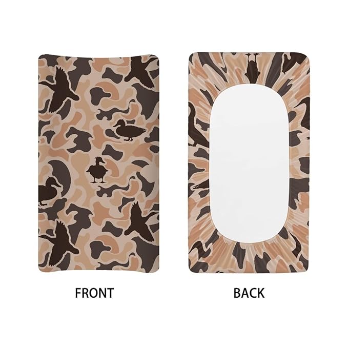 Pink Camo Diaper Change Table Covers Hunting Duck Changing Pad Cover for Baby Breathable Changing Mat Cover for Baby Girls Boys Gift for Friends