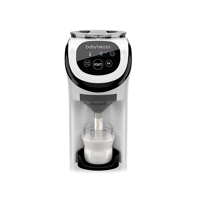 Baby Brezza Formula Pro Mini Baby Formula Mixer Machine Fits Small Spaces and is Portable for Travel– Bottle Makers Makes The Perfect Bottle for Your Infant On The Go, White