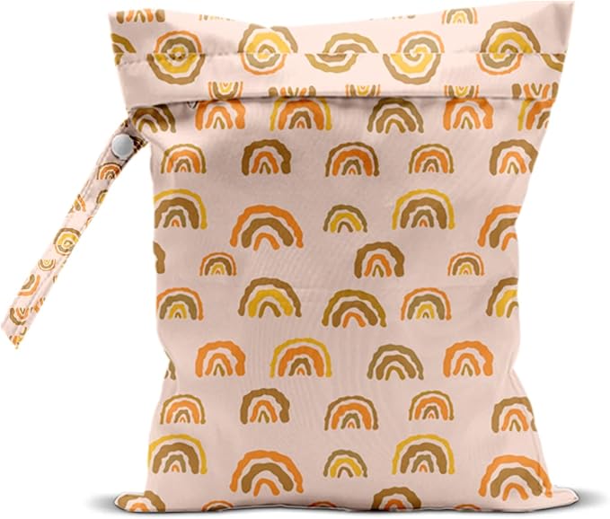 Bohemia Wet Laundry Dry Bags for Diaper Waterproof Swimsuit Washable Reusable Bag for Beach Diapers Dirty Yoga Gym Clothes Plant Gifts for Men Women Baby Friend