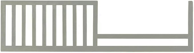 Toddler Bed Safety Guard Rail for Bel Amore & Cosi Bella Convertible Cribs by Bivona - Solid Wood Rail for Convertible Crib to Toddler Bed - Safety Guard Rail for Children (Saddle Grey - Lyla Rose)