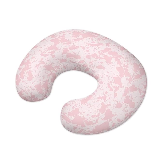 Cute Pink Cow Stripe Design Breastfeeding Pillow Cover Breastfeeding Nursing Pillow Slipcovers Super Soft Stretchy Replaceable Pillow Cover Slipcover