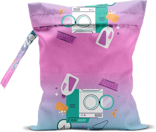 Wet Laundry Dry Bags for Diaper Waterproof Swimsuit Washable Reusable Bag for Beach Diapers Dirty Yoga Gym Clothes Plant Gifts for Men Women Friend