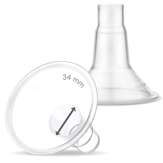 Maymom 34 mm Extra Large Breastshield Compatible with Selected Medela Breast Pumps. 2ct/pk