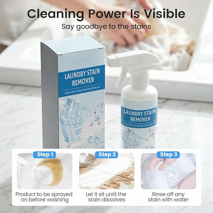 Clothing Emulsifier Stain Remover,2026 NEW Fly Clothing Emulsifier,Deep Stain Remover For Clothes,Stain Remover For Clothes Laundry,Active Enzyme Laundry For Clothes (3PCS)