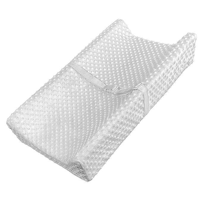 YENING Mini Changing Pad Small 29 x 15 with Washable Cover Waterproof Baby Diaper Changing Pad for Dresser Table Pad Grey