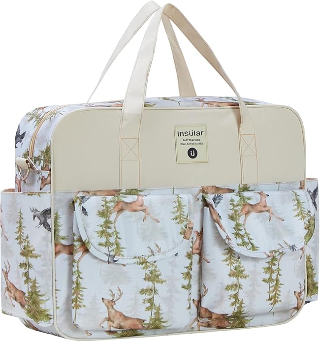 Kamay's Mummy Shoulder Bag Diaper Bag Chic Nappy Changing Bag Tote/Messenger Style Large with Changing Mat, Adjustable Straps