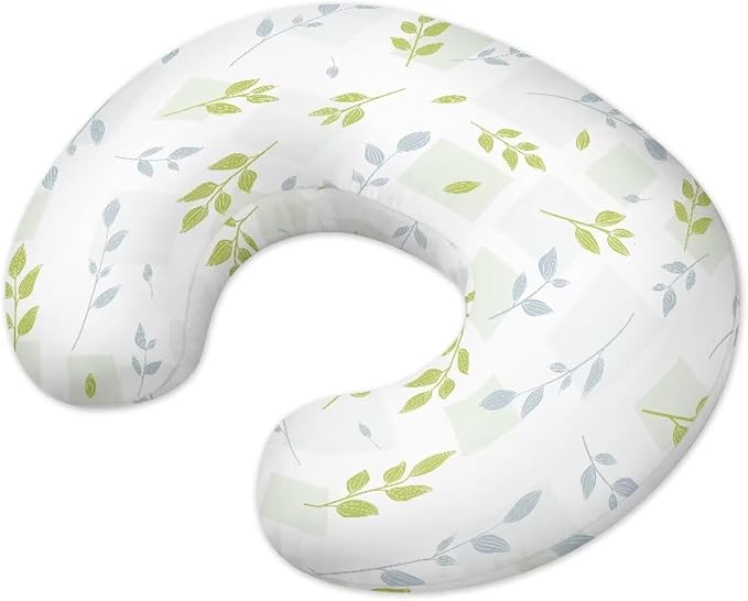 Pillow Covers，Pillowcase for Nursing Pillow and Positioner for Breastfeeding and Bottle Feeding，Propping Baby，Fits The Original Support for Breastfeeding Green Leaf Pattern