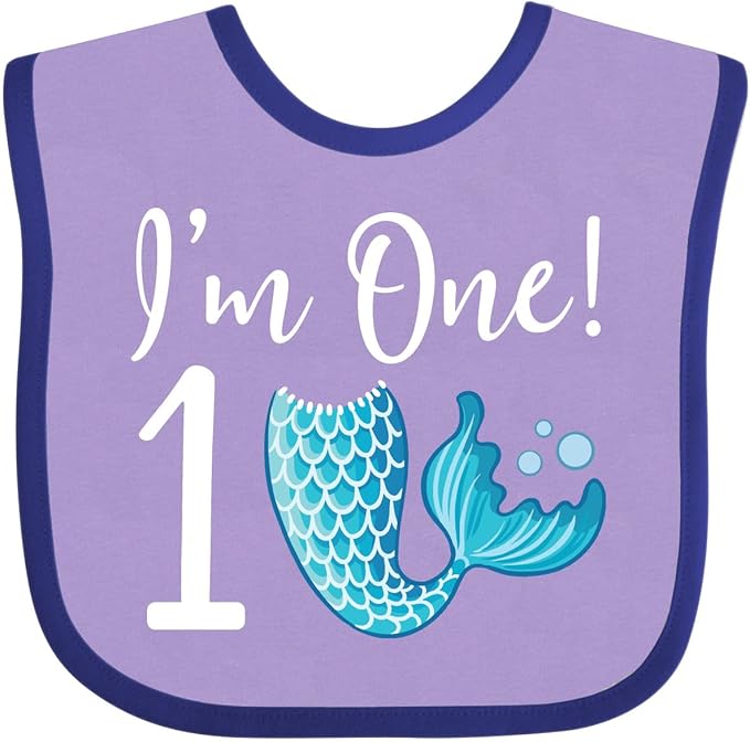 inktastic 1st Birthday Mermaid Party Baby Bib