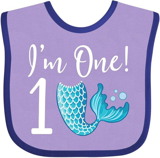 inktastic 1st Birthday Mermaid Party Baby Bib