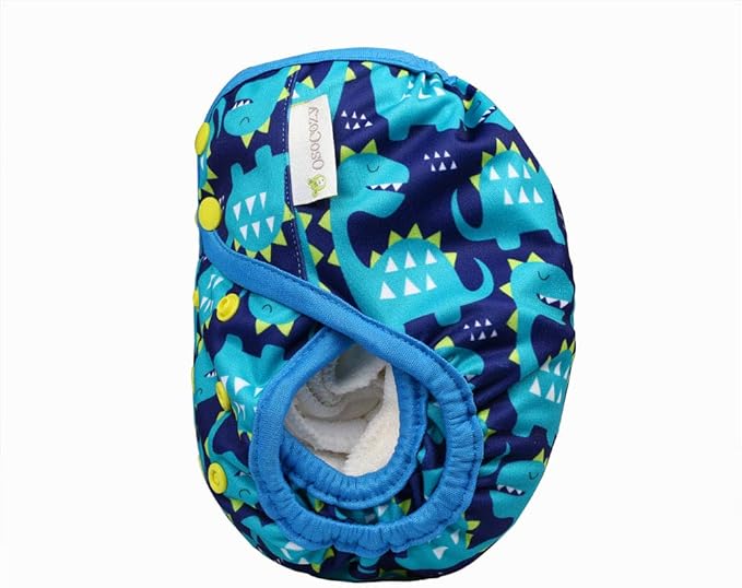 OsoCozy One Size Cloth Diaper Covers - Adjustable Snap Fit & Double Leg Gussets for Baby Boys & Girls from 8-35 Pounds. Use with Prefold, Flat or Fitted Cloth Diapers.