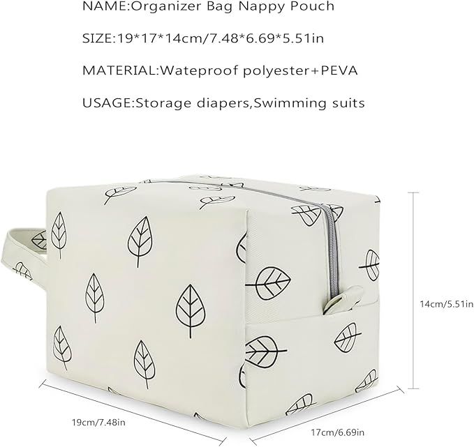 MOMIGO Wet Dry Bags for Baby Cloth Diapers - Waterproof Pod Hanging Diaper Bag Reusable, Washable for Baby Stroller, Diaper Bag, Breast Pump Parts, Travel Bag