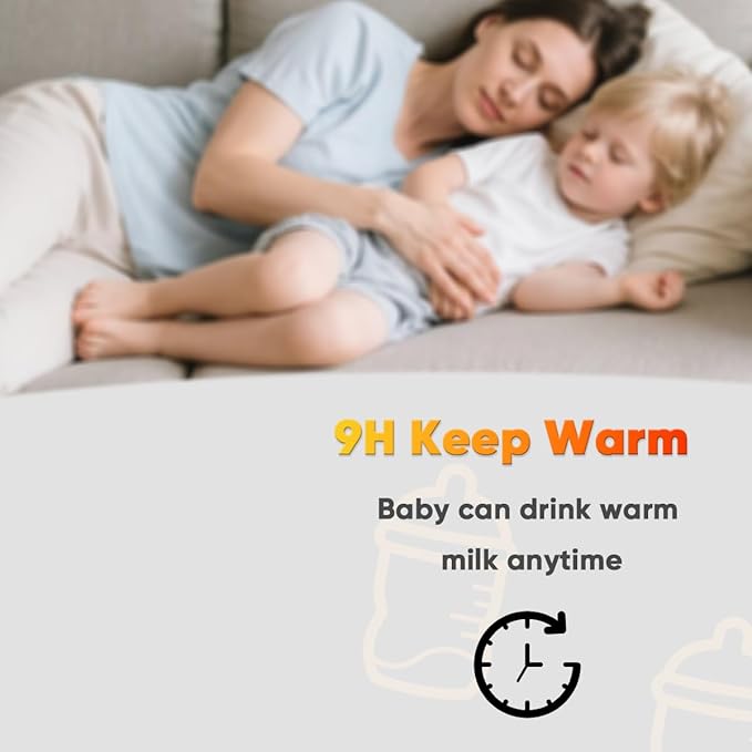 Baby Bottle Warmer, Fast Bottle Warmer for All Bottles, Breast Milk Warmer for Baby Breastmilk or Formula Automatic Shut-Off Digital Display Heat Baby Food at Home Use
