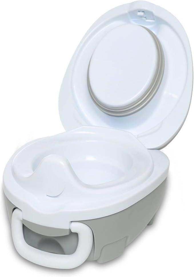 My Carry Potty - Grey Pastel Travel Potty, Award-Winning Portable Toddler Toilet Seat for Kids to Take Everywhere