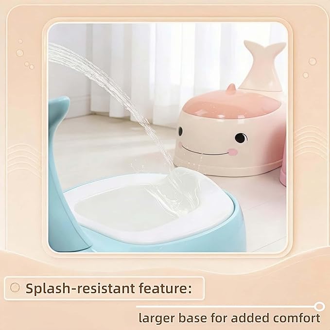 potty training toilet Potty Seat Baby Training Chair Boys Girls Toddler Whale Comfortable children 1-6 years old Baby toilet Animal seat with lid back potty trainer (Blue)