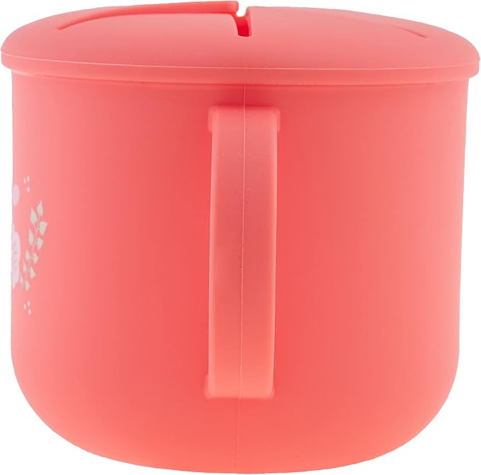 Stephen Joseph, Silicone Snack Cup, Snack Cups for Babies and Toddlers, Coral Flower
