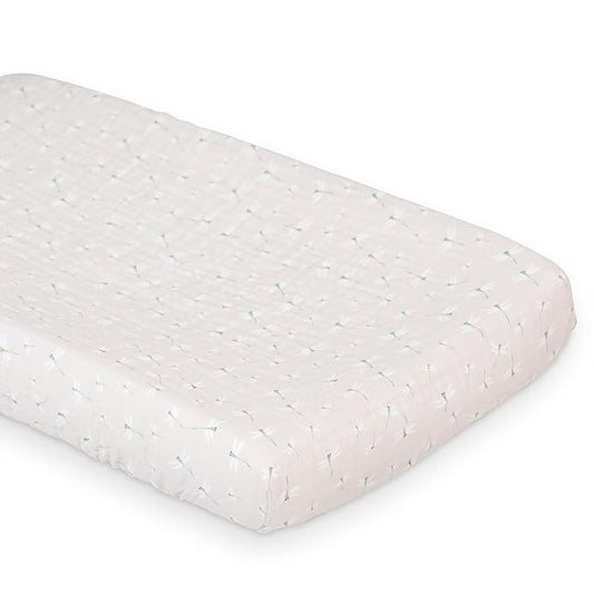 lulujo Baby Changing Pad Cover 100% Cotton Muslin Fitted Standard Size, 32 x 16 Inches, Dragonfly