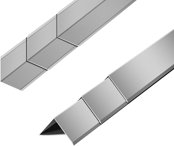 6pcs Metal Aluminum Steel Corner Guards 48” Metal Wall Corner Protector Guard for Walls (1.6 x 1.6 x 48 inch)