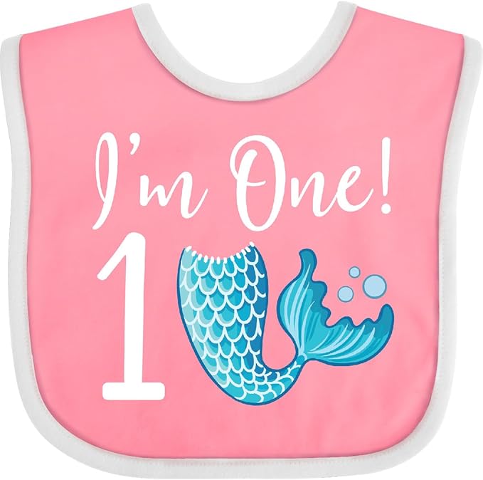 inktastic 1st Birthday Mermaid Party Baby Bib