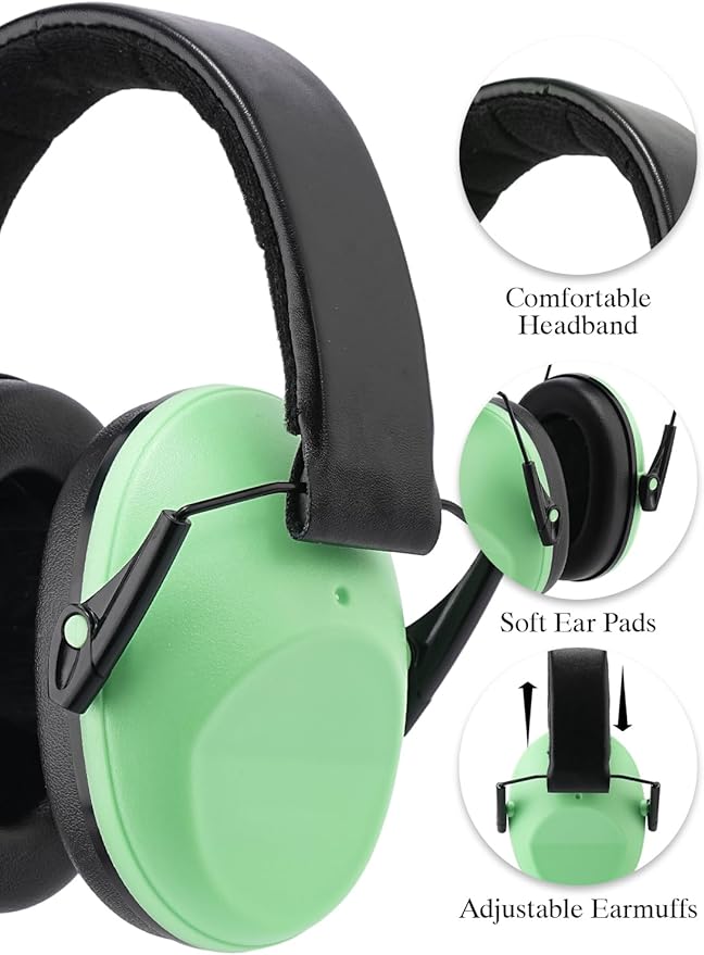 Noise Canceling Headphones for Kids 2PACK, 25-31NR Noise Reduction Earmuffs for Fireworks, Autism