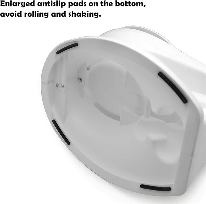 XKMT- Baby Kids Portable Potty Training Toilet with Life-Like Flush Button & Sound for Toddlers Kids, White [P/N: ET-BABY004-WHITE]