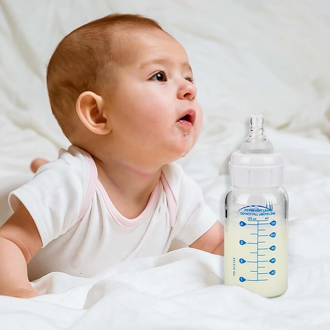 Silicone Nipple for Dr. Brown's Level 1 Narrow Baby Bottle & Glass Bottles, Slow Flow, 1m+, 6 Count