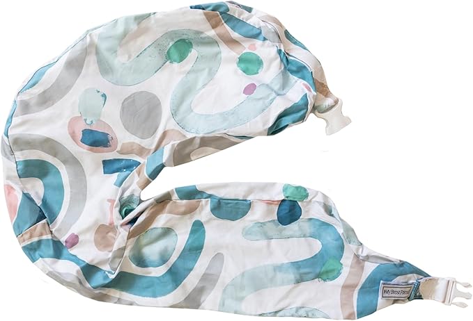 My Brest Friend Super Deluxe Nursing Pillow Cover - Slipcovers for Baby - Breathable Cotton, Adjustable Fit, Easy Care, Durable - Original Nursing Pillow Not Included, Modern Art