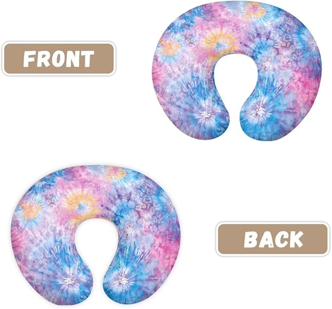Tie-dye Nursing Pillow Cover for Newborn Skin-Friendly U-Shaped Breastfeeding Pillow Slipcover
