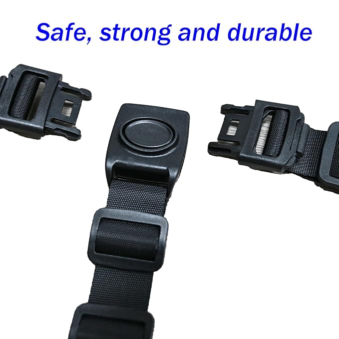 Universal 3 Point Harness Baby Chest Harness for Child/Kid Seats, Adjustable Harness Strap for High Chair/Pushchair/Stroller, Black