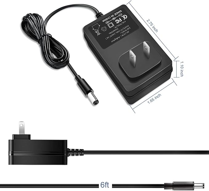 9V Adapter Replacement for Medela Pump, AC DC Power Supply for Medela Pump in Style Advanced Breast Pump #9207010, 6.6 ft Long Cord