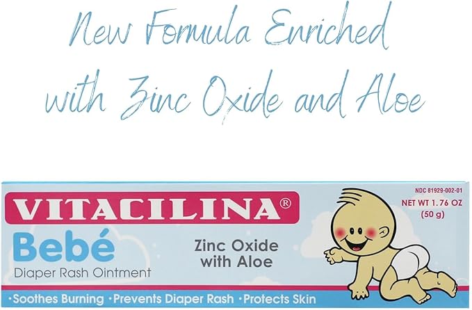 Vitacilina Bebe Diaper Rash Ointment 1.76 oz., 6 Pack