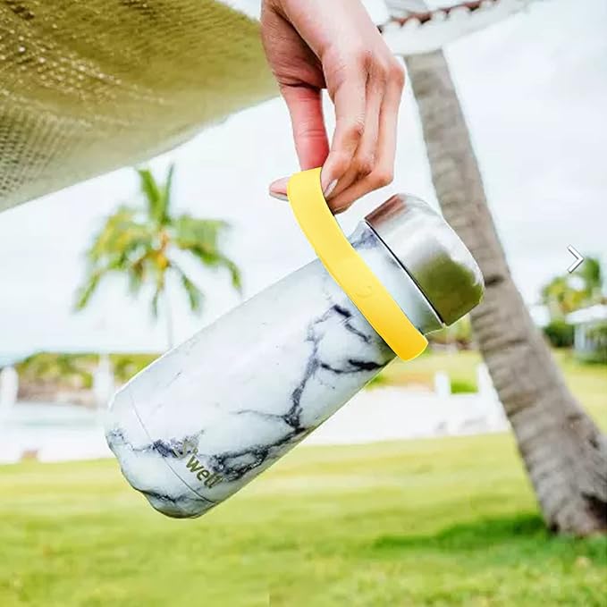 S'well Traveler Handle, Fits All Traveler Sizes, Yellow, Comfortable Carrying On The Go, Flexible Silicone Grip, BPA Free