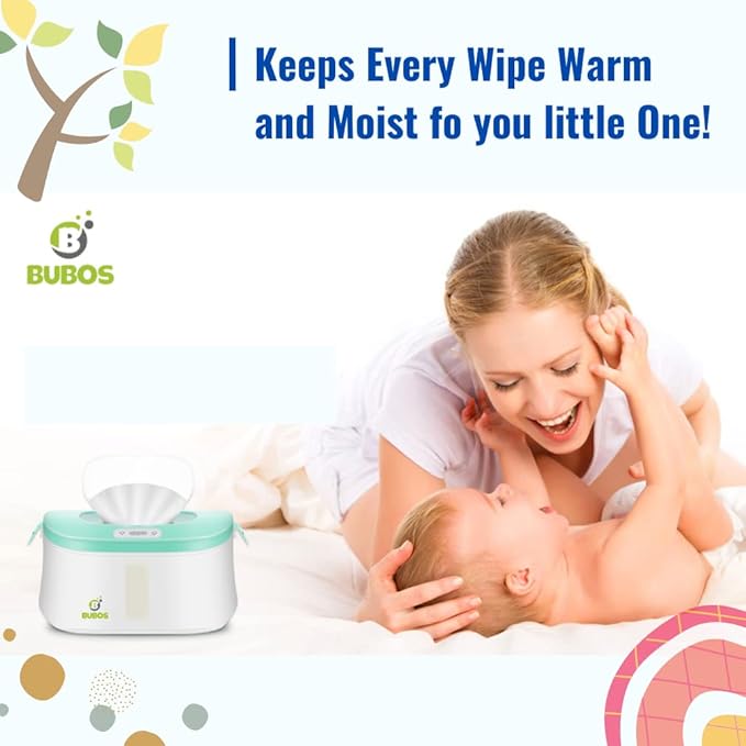 Bubos Upgraded Baby Wipe Warmer and Wet Wipes Dispenser with Advanced LED Night Light