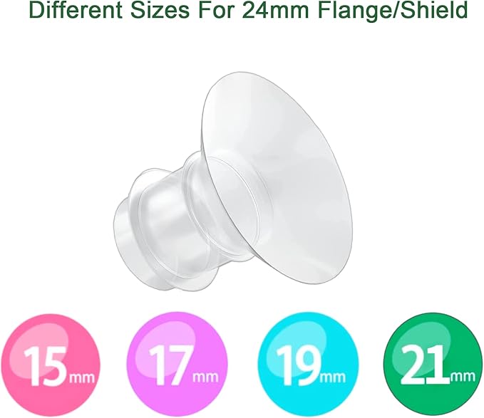 19mm Flange Inserts Compatible with Momcozy S12 Pro/S9 Pro /M5/M9/Medela/TSRETE Wearable Breast Pump,Suitable Spectra S1/S2, Reduce 24mm Shield/Flange Nipple Tunnel Down to 19mm