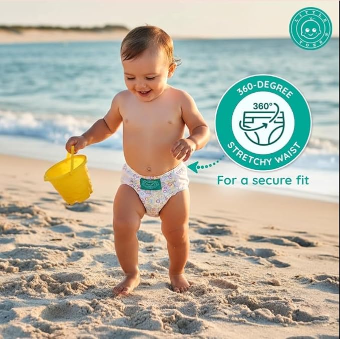 Little Toes On The Go Swim Diapers 2 Bag Bundle (Count 4) Size Small