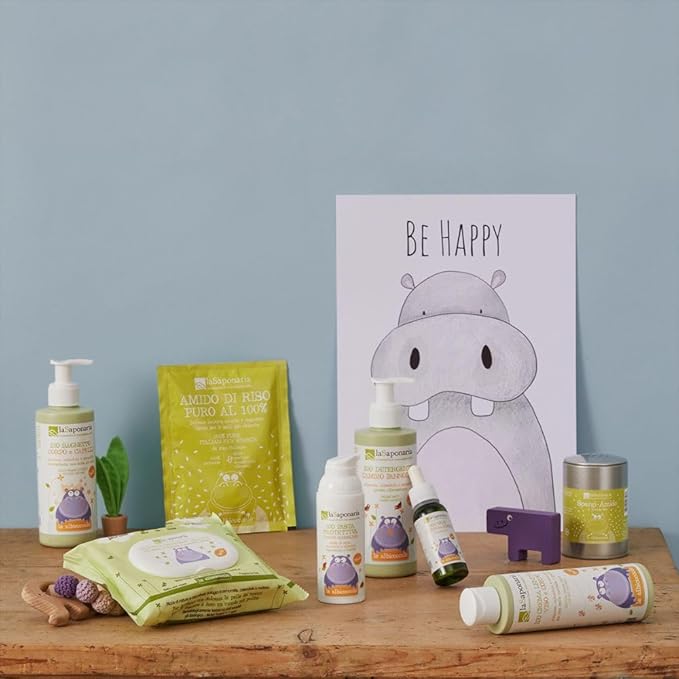 LA SAPONARIA Organic Diaper Cream - Reliably protects the sensitive diaper area - Nourishing & conditioning Soothes the skin - Forms a moisture barrier - Vegan - 75 ml
