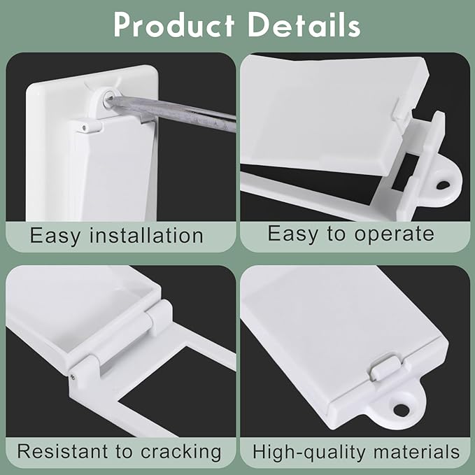 2 Light Switch Guard Cover, Baby Proof Wall Switch Cover Guard for Rocker Light Switch Protects Your Lights or Circuits from Being Accidentally Turned On or Off (White)