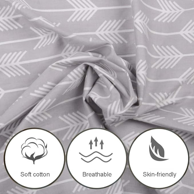 Nursing Covers for Breastfeeding,Lightweight Breathable Cotton Privacy Breast Feeding Cover with Adjustable Strap (Arrow)
