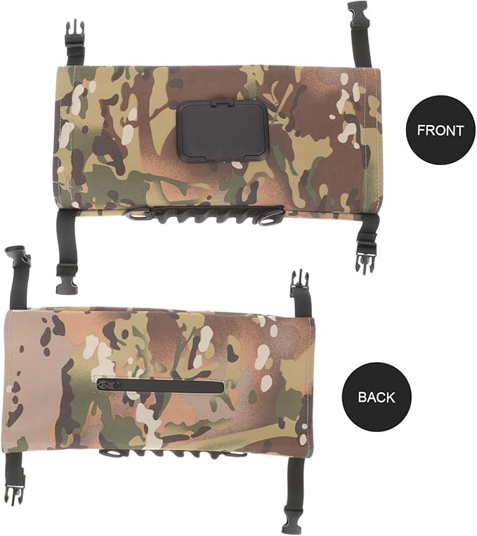 Camping Tissue Box Canvas Tissue Holder Portable Lightweight Wet Wipe Storage Bag Wear-Resistant Napkin Organizer for Outdoor Picnic Travel Diaper Bag 13.77X7.08X1.96In