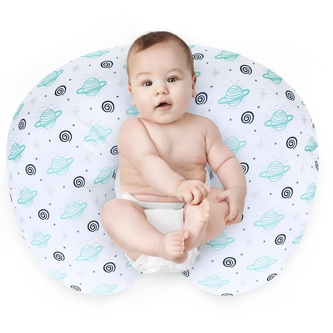 Biloban Nursing Pillow Cover 2 Pack for Breastfeeding Pillow, Ultra Soft and Cozy Nursing Slipcovers, Snug Fits Boppy Pillow, Perfect Choice for Mom